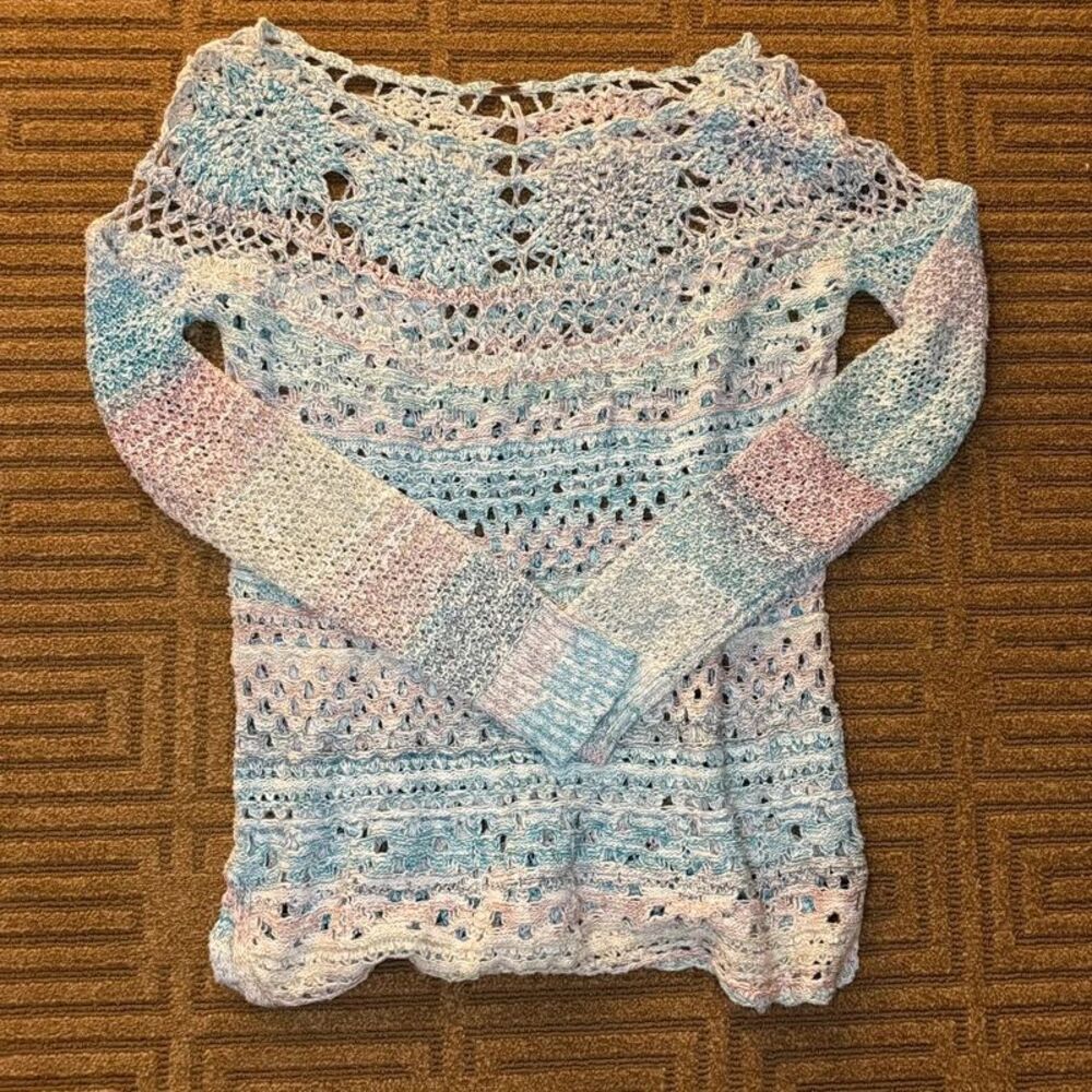 Free People Crochet Top | L | boho, cottagecore, fairycore